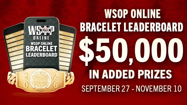 Fall WSOP Online Bracelet Event Leaderboard