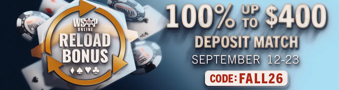 NV 100% up to $400 Reload Bonus September