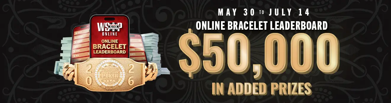 NV WSOP Online Bracelet Event Leaderboard