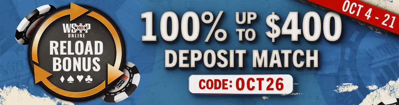NV 100% up to $400 Reload Bonus October