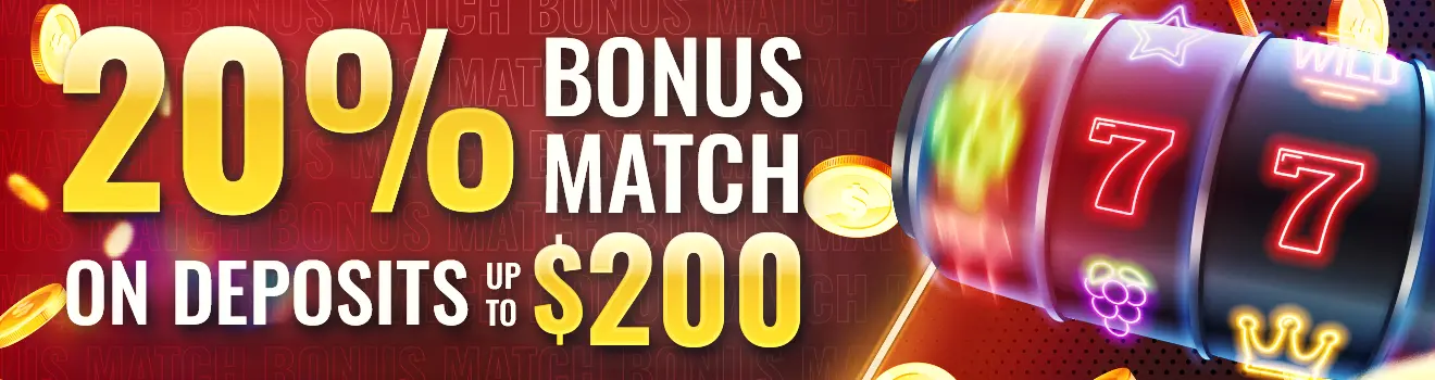 WSOP Online 20% Bonus Match on Deposits up to $200