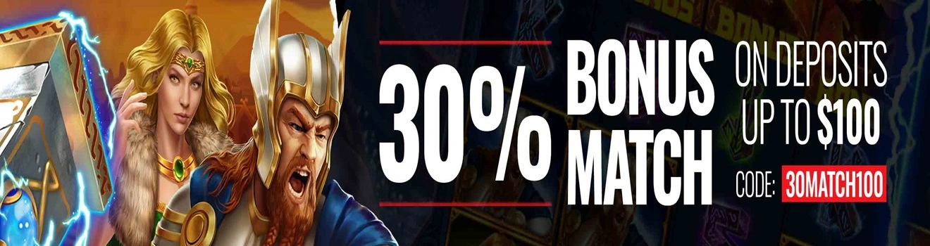 WSOP Online 30% Bonus Match Up To $100