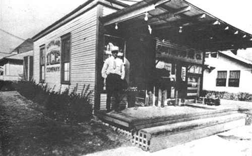 Image of man on a porch