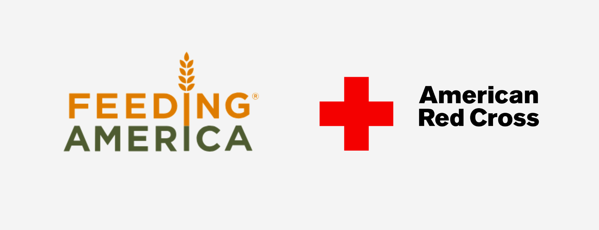 feeding america logo american red cross logo
