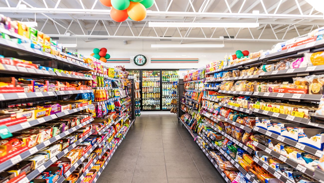 7-Eleven store aisle