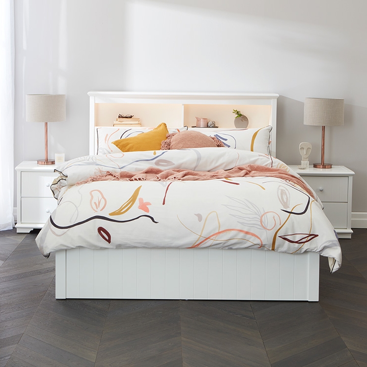 Bella Bed Frame W/Gas Lift Storage - Forty Winks