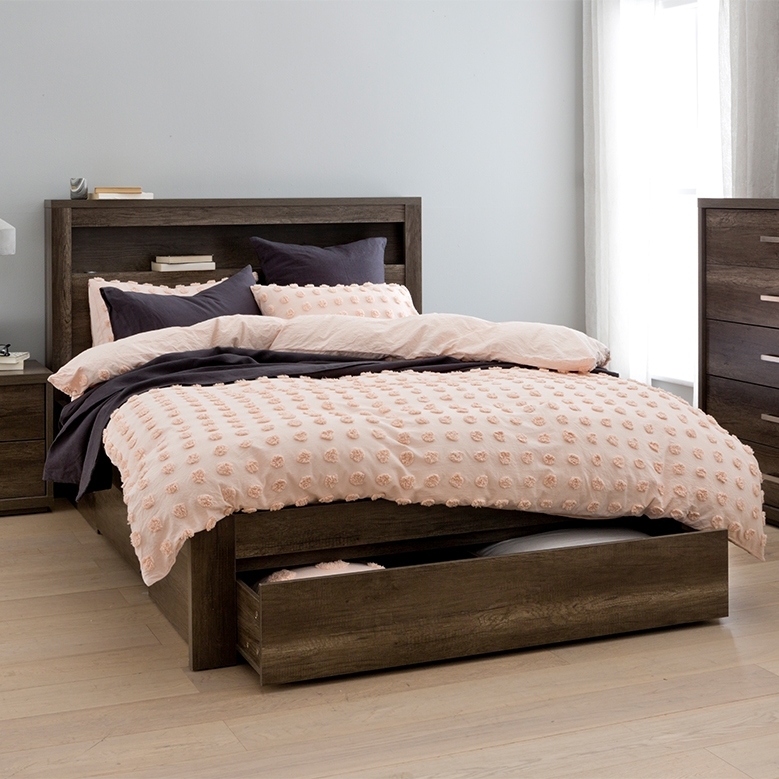 Arc Bookend Bed Frame W/Drawers Forty Winks