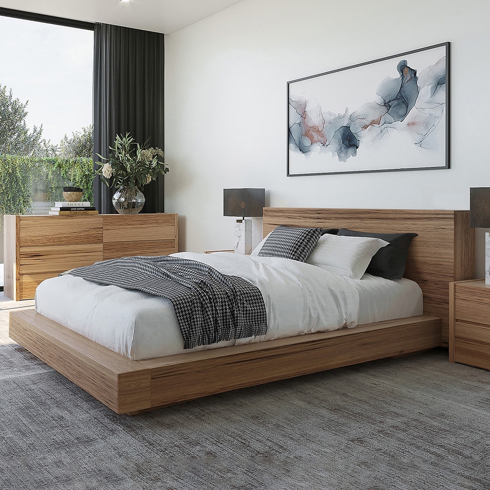 Avalon Super King Bed Frame W Timber Bedhead Forty Winks