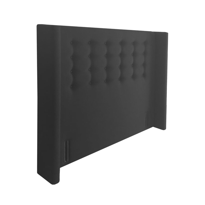 Elara Upholstered Bedhead W/Buttons & Wings Forty Winks