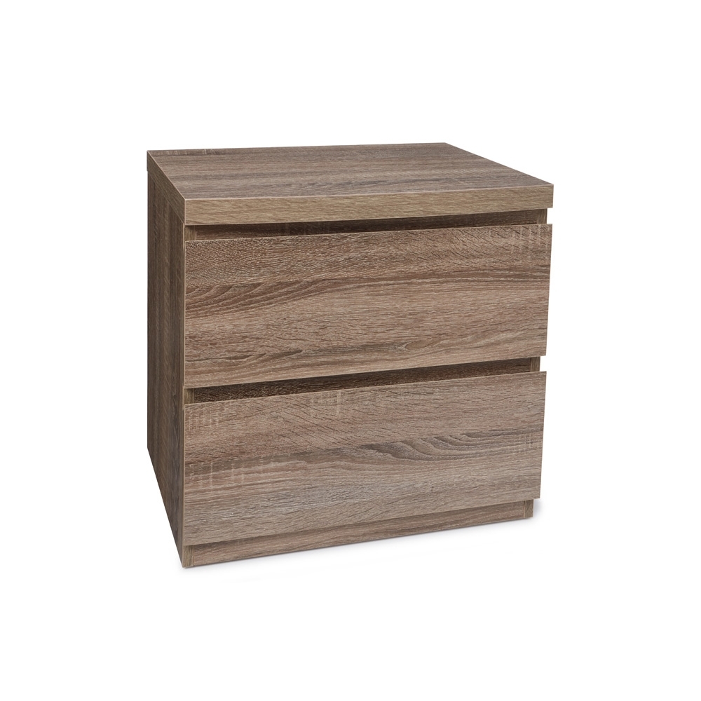 Ellipse Bedside Table (2 Drawer) Forty Winks
