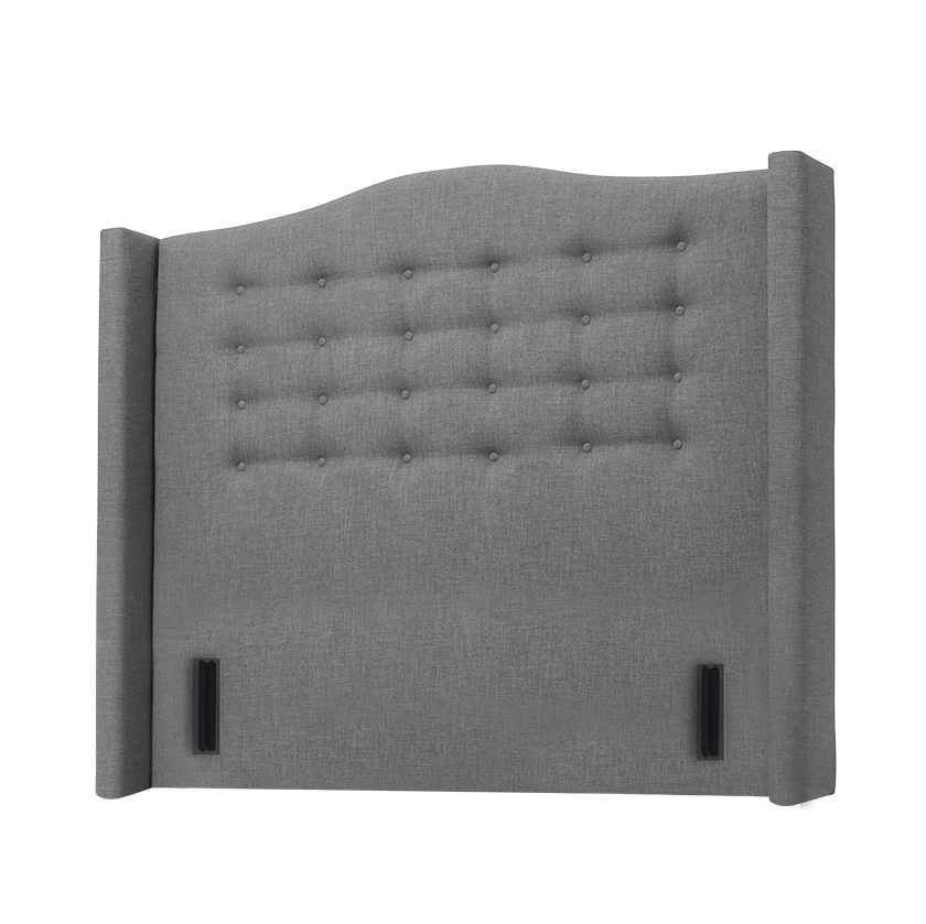 Ariel Upholstered Bedhead W/Buttons & Wings Forty Winks
