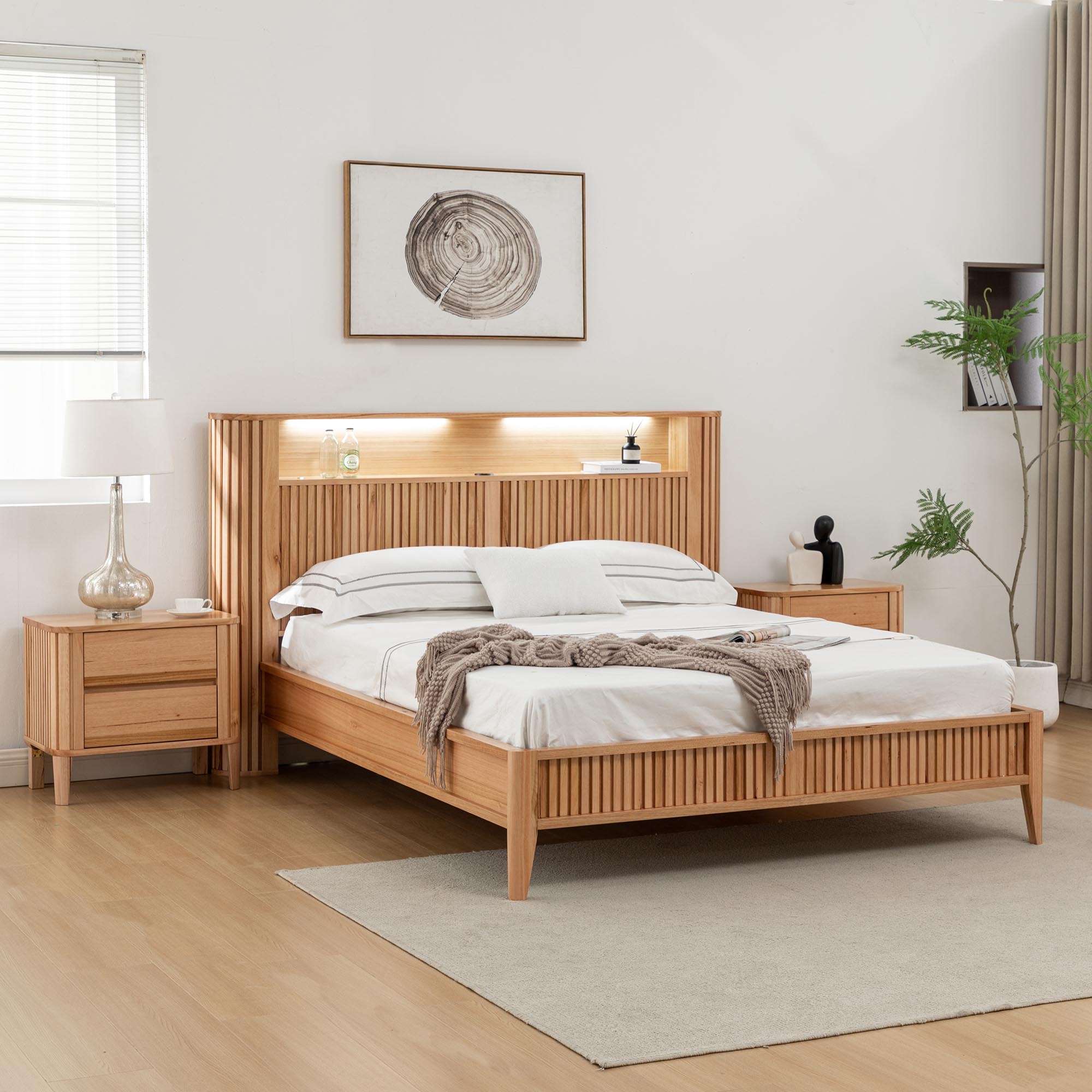 Royce Bookend King Bed Frame Forty Winks
