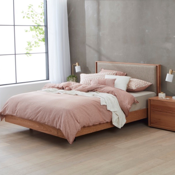 Gap X Bed Frame W/Upholstered Bedhead & Floating Base Forty Winks