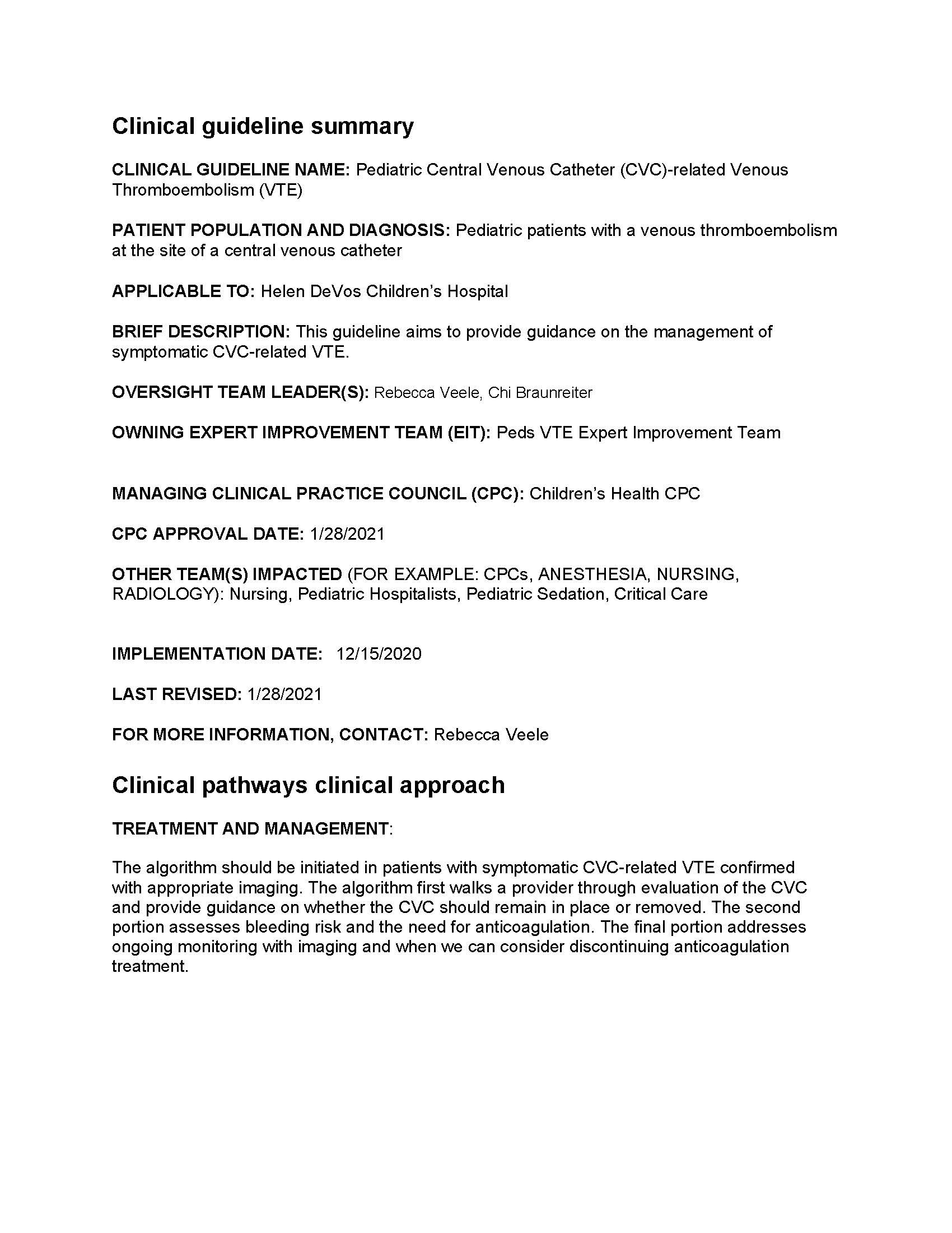 Clinical Guidelines Document Image 2