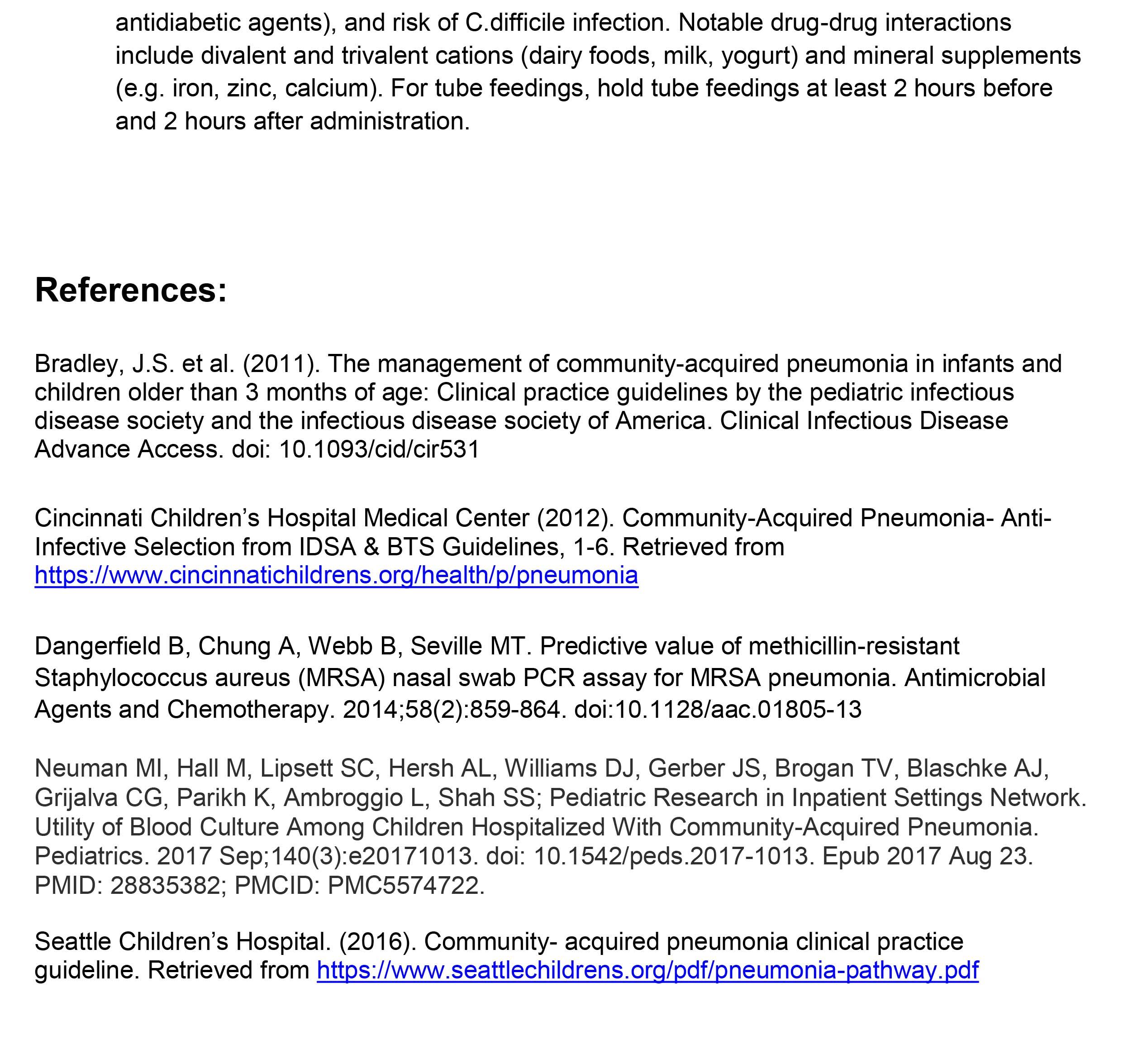 Pediatric Community Acquired Pneumonia | Spectrum Health