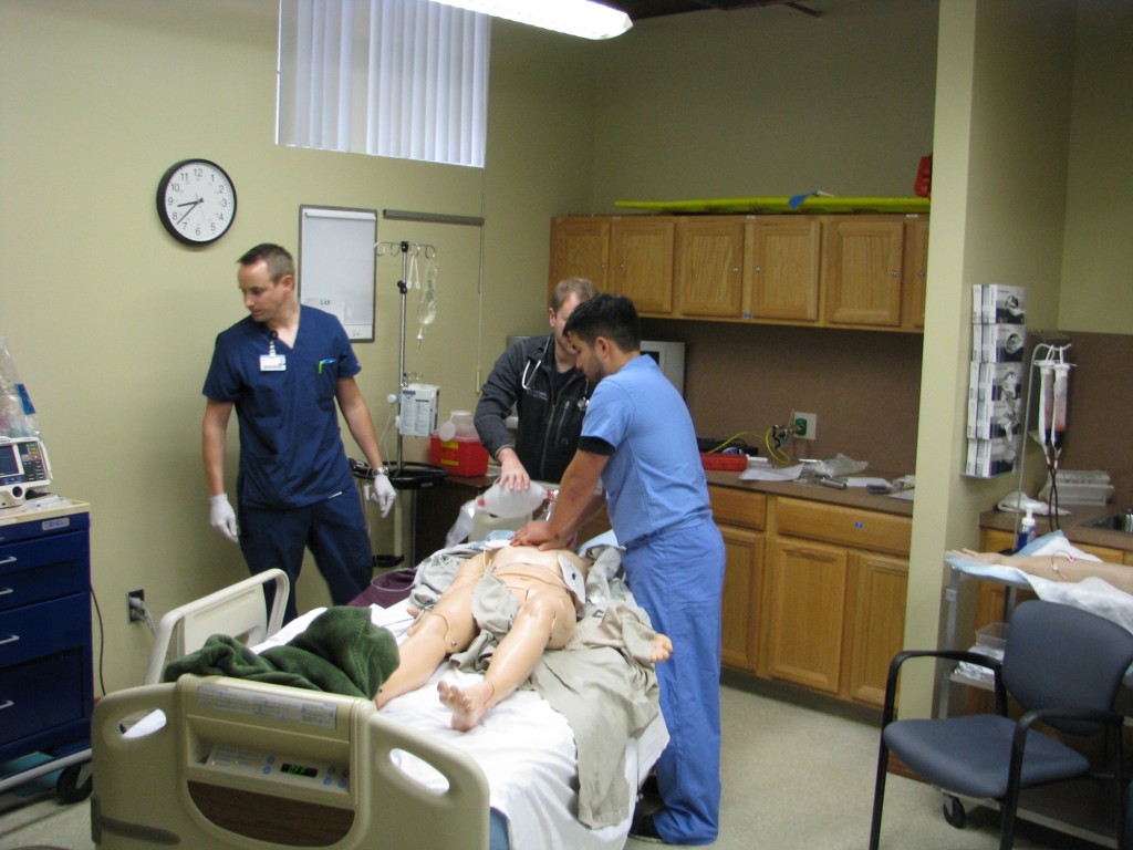 Clinical simulation of advanced cardiac life support