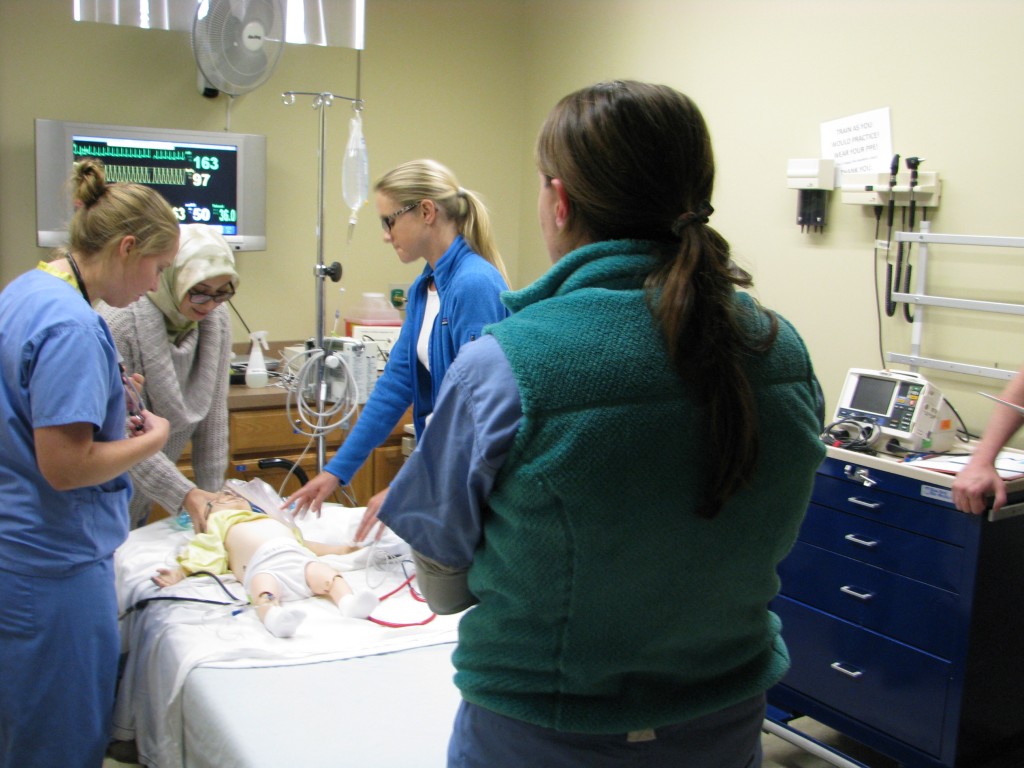Clinical simulation of a peds case