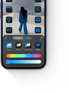 Personalización de apps y su disposición en un iPhone