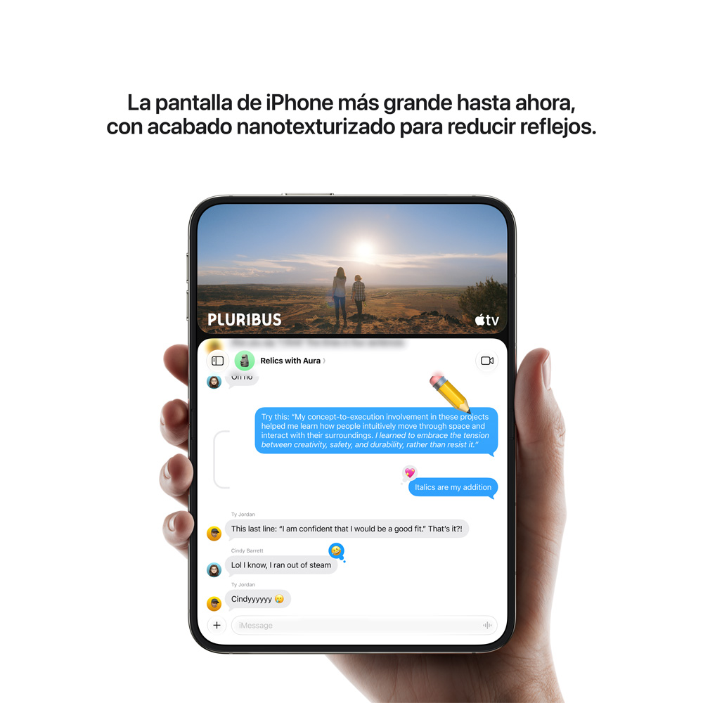 Pantalla un 50% más grande del iPhone Duo