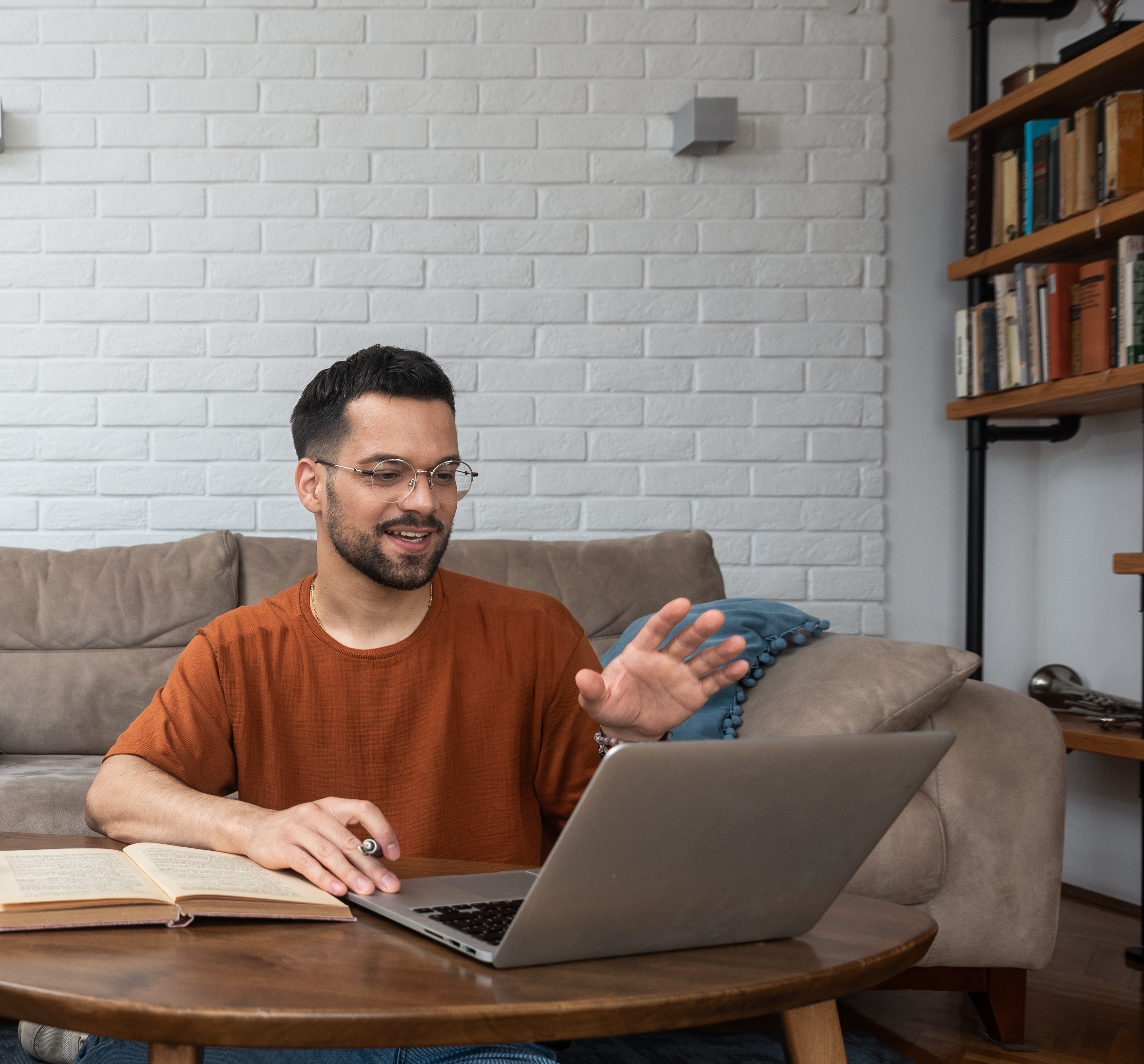 Colleagues in the office checking out Berlitz's AI tool that helps them learn to speak English confidently