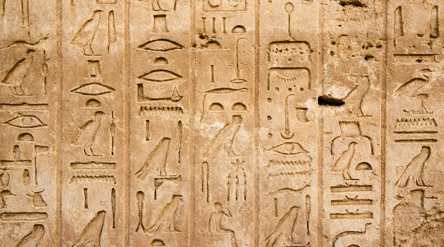 Egyptian hieroglyphs