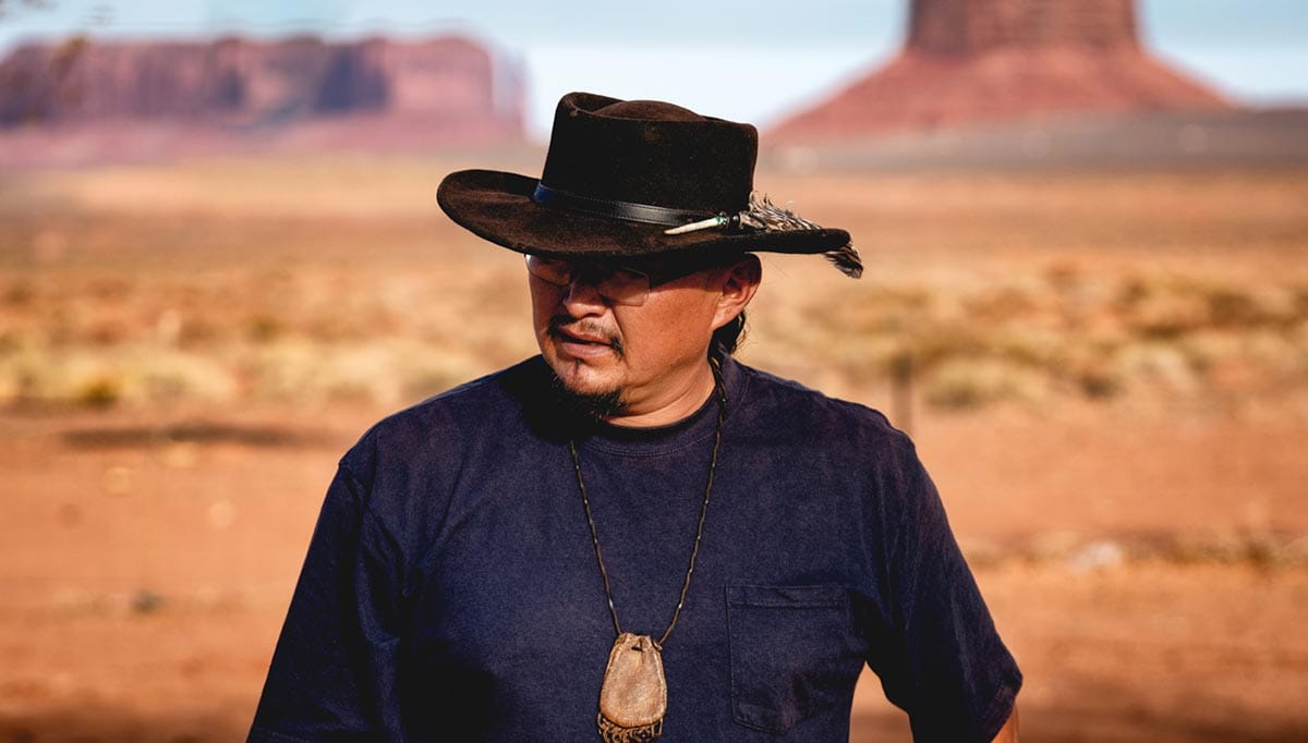 Indigenous man in nature