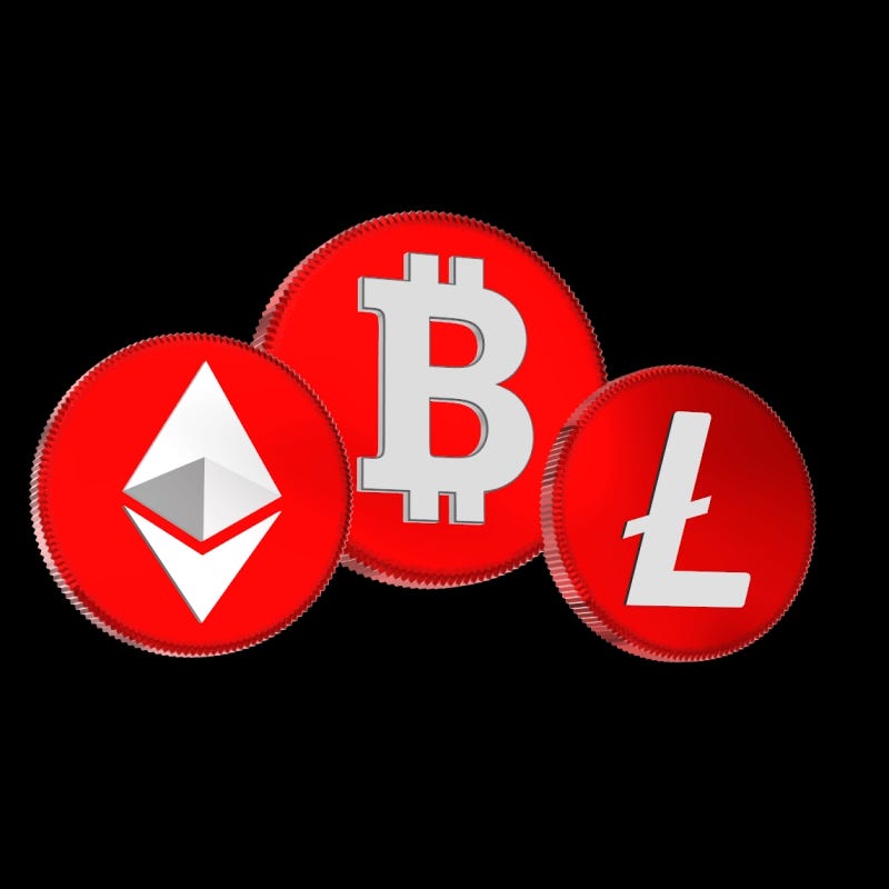 Crypto Coins Black BK