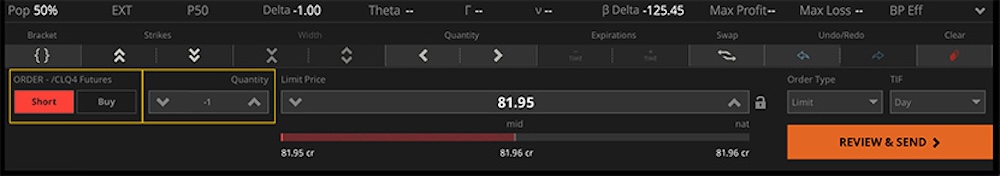 oil futures trading order quantity