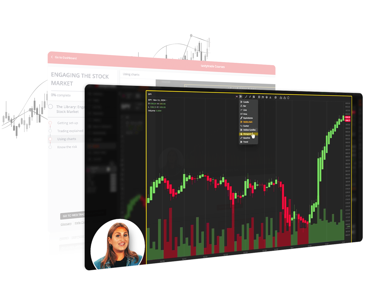 Learn center on platform