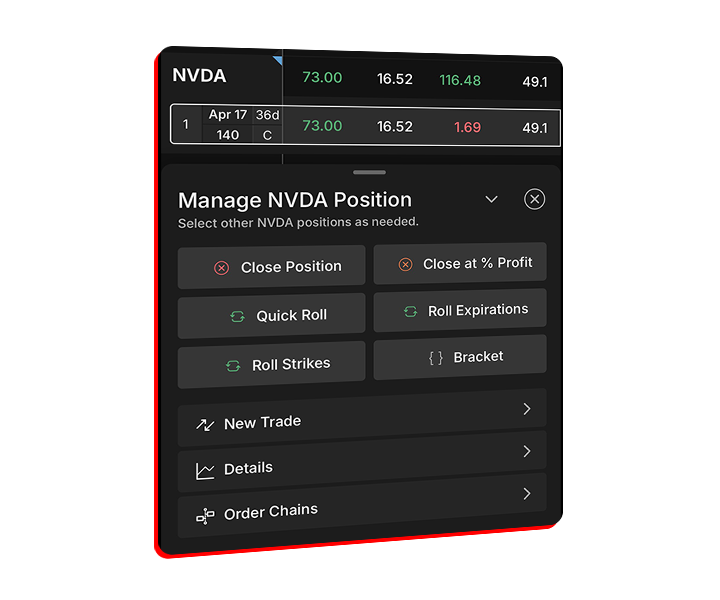 mobile view on platform 