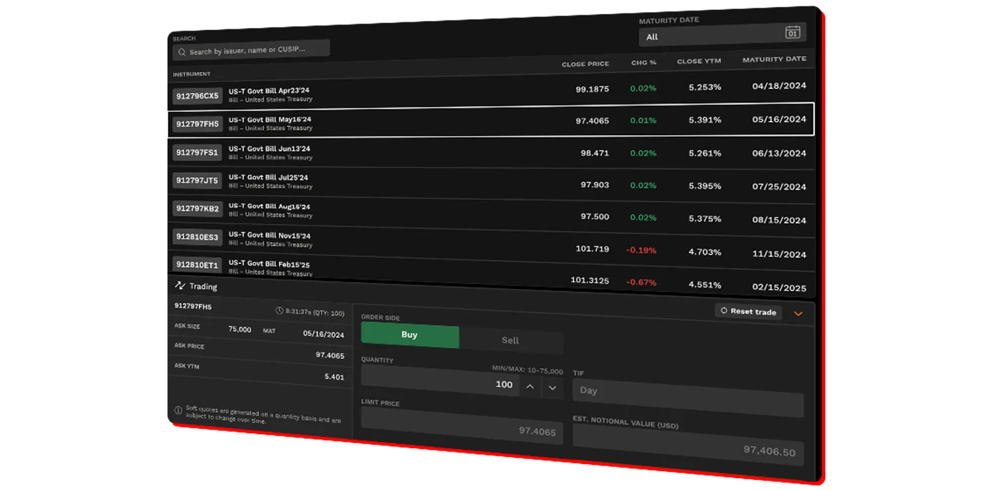 Web Features - Fixed Income