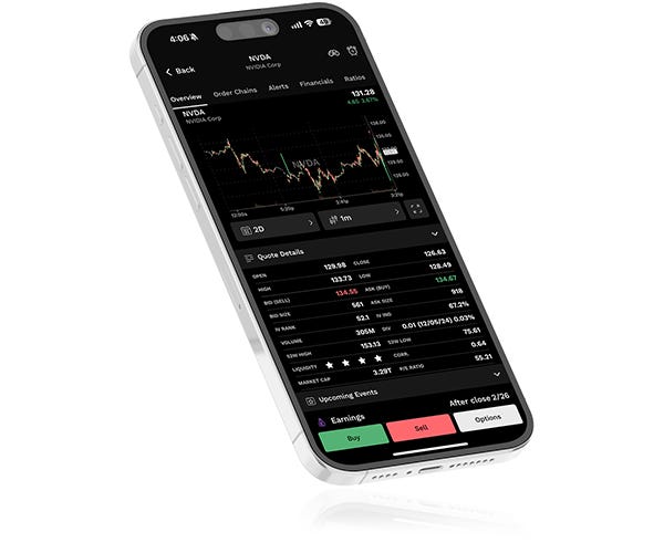 Stock on Mobile