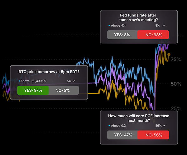 Phone showing kalshi on the tastytrade platform