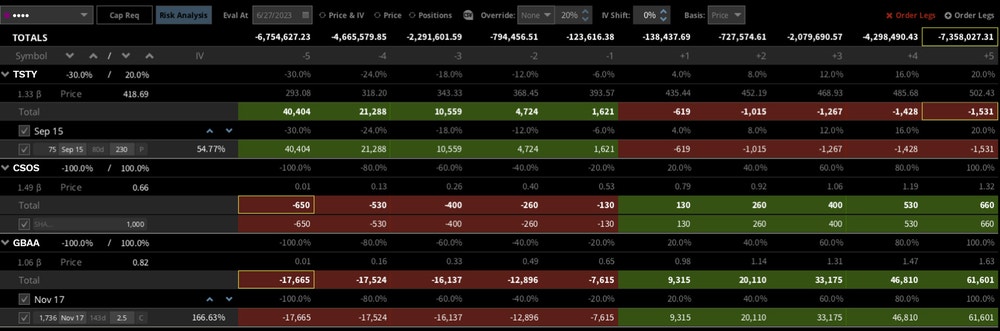 Portfolio Margin Risk Analysis Tool