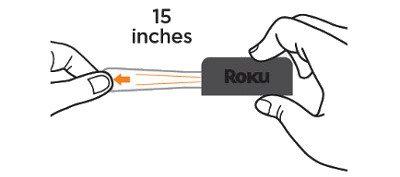 Removing the adhesive strip