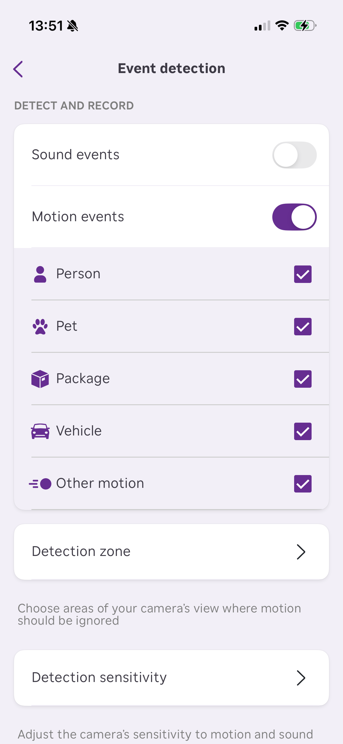 Roku record settings