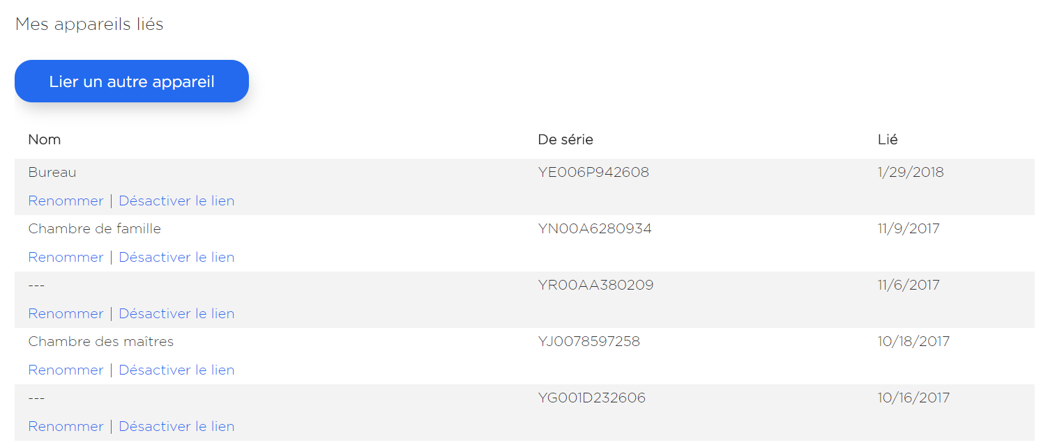 Lier un appareil Roku FR