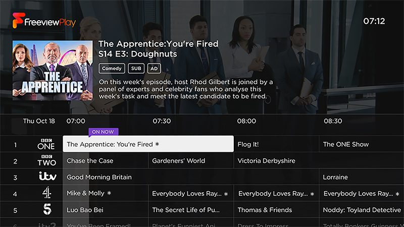 Roku TV Smart Guide interface