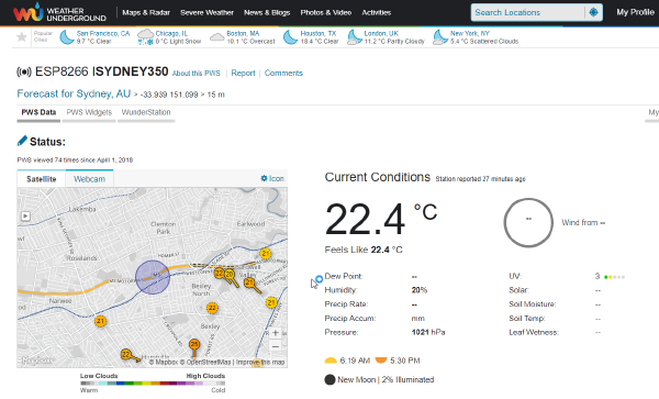 weather station to view