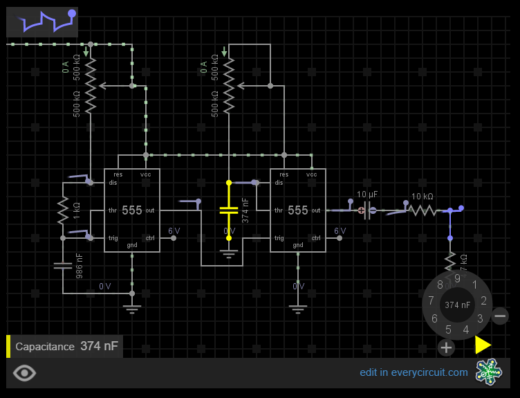 Capacitance Simulator