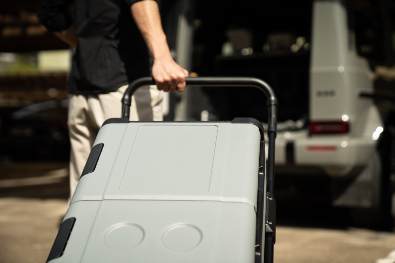 camping fridge powered by solar power