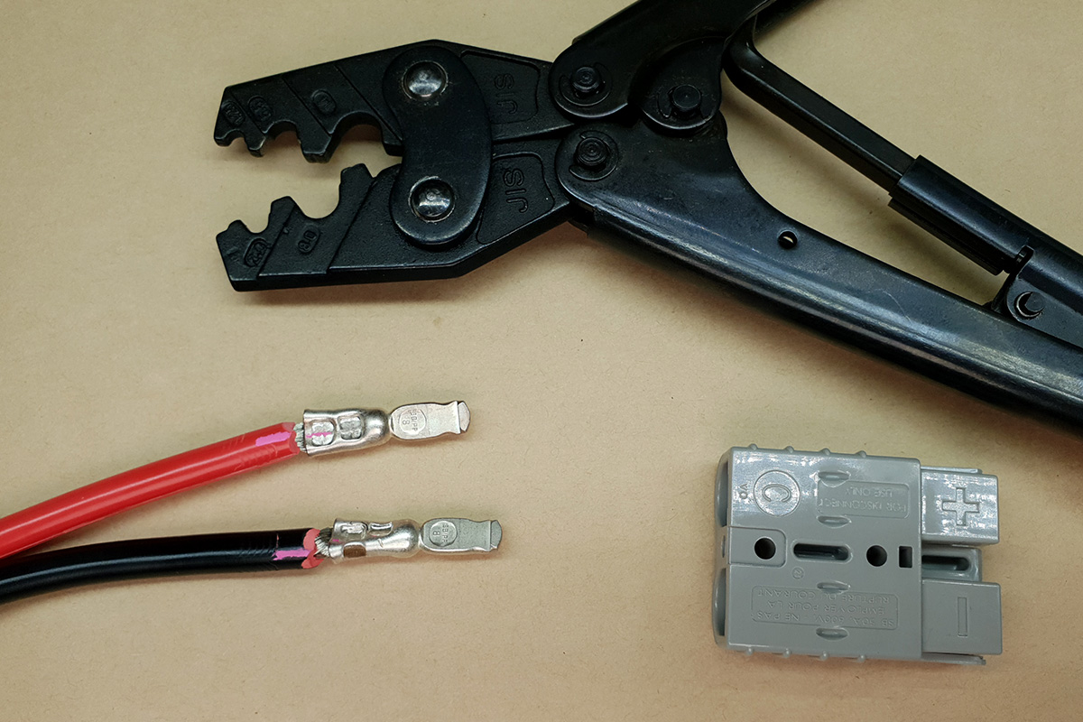 DIY power leads with Anderson High Current Connectors