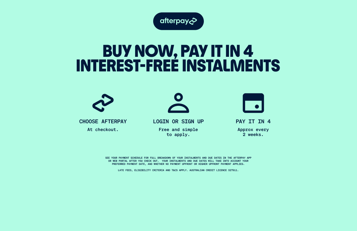 Afterpay Terms