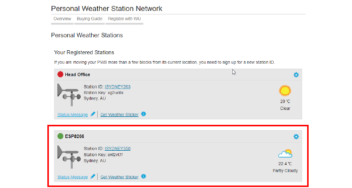 Personal Weather Station