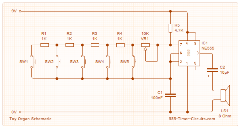 Toy Organ Schematic