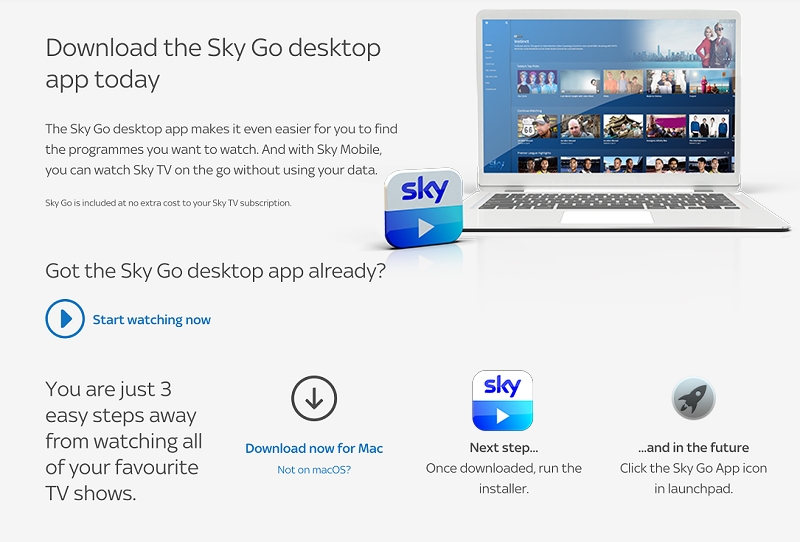 Sky go desktop app not working mac