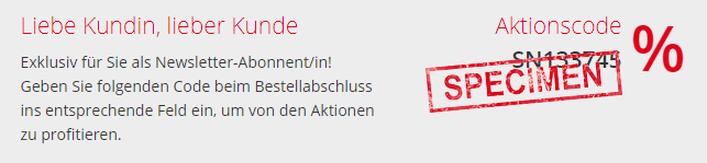 Aktionscodes Und Gutscheine