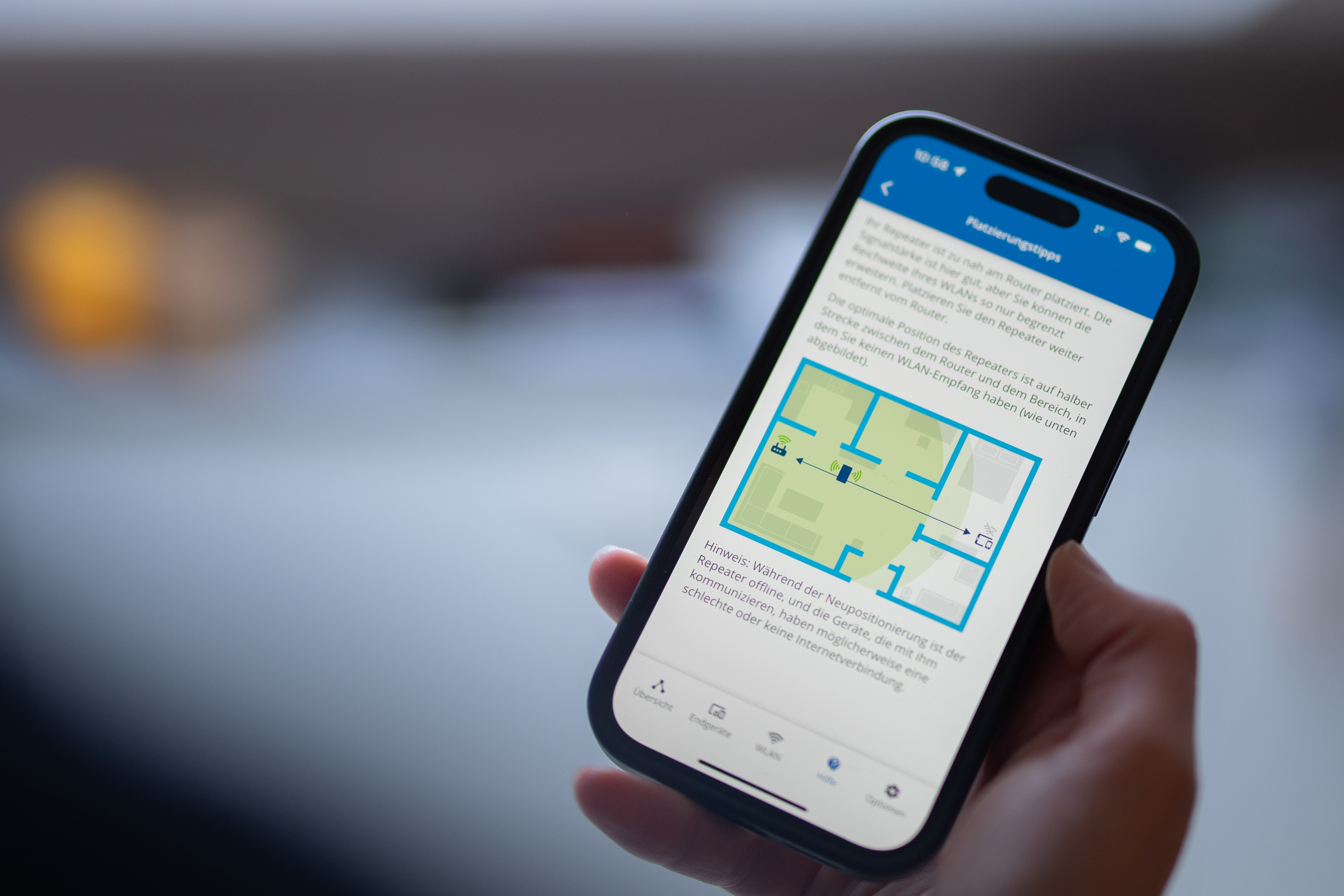 Devolo Home App im Einsatz