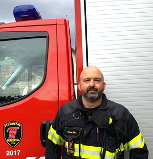 Thomas Räss, Kommandant der Feuerwehr Uerkental