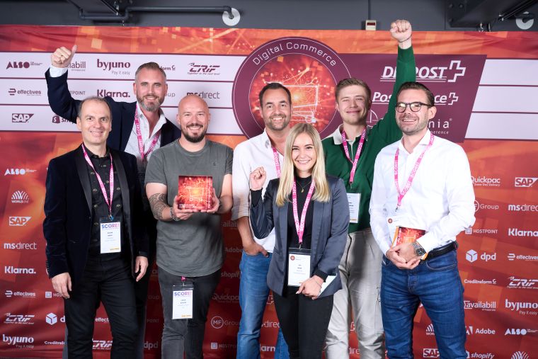 Unsere Delegation am Digital Commerce Award 2022. Bild: Boris Baldinger Photography